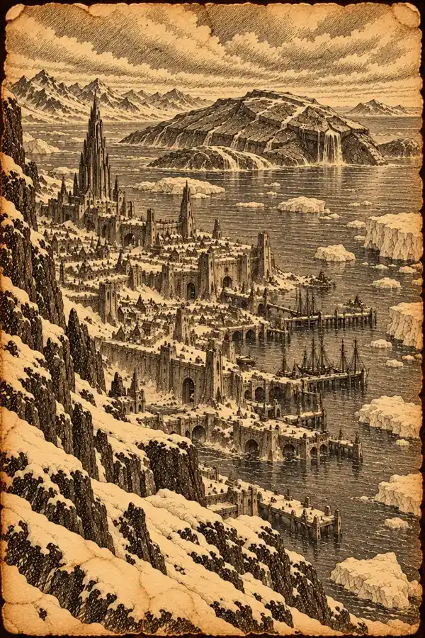 Vaerashan — A northern settlement in the illustrated manuscript.