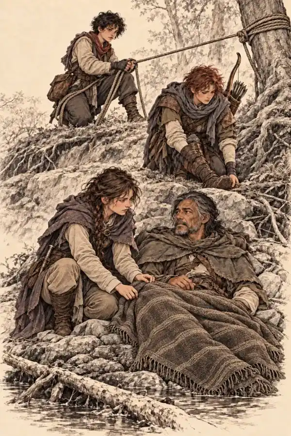 The journey — Interior illustration from Keven.