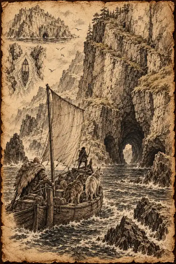 Across Anashun — A waterside scene from Anashun.
