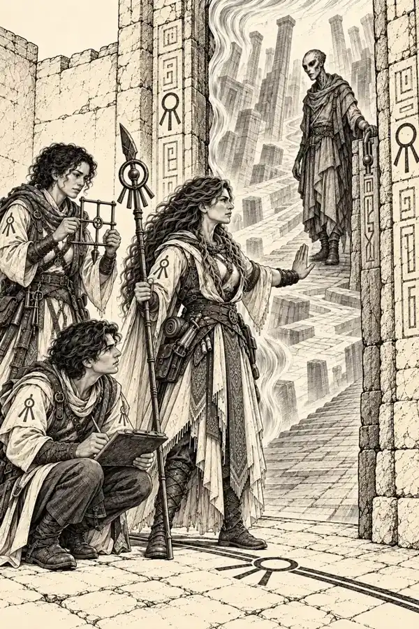 Keepers at the Gate — Interior illustration from Keepers.