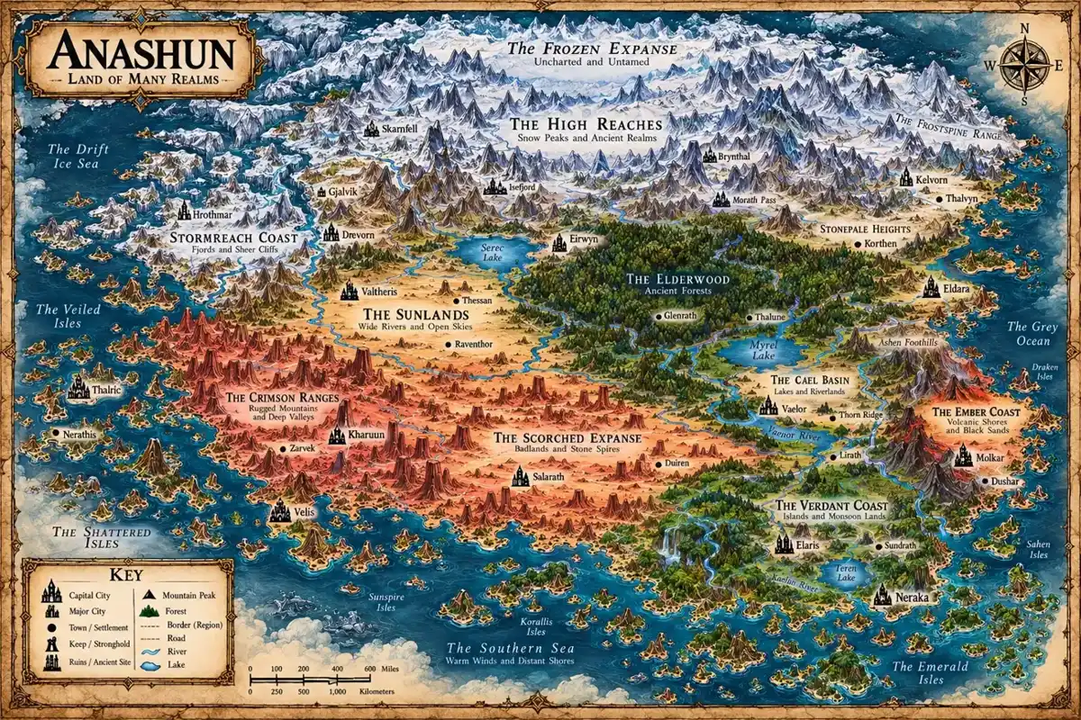 Anashun map