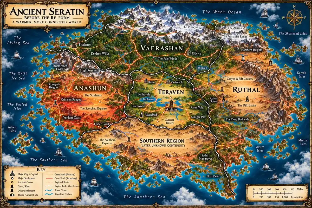 Ancient Seratin map