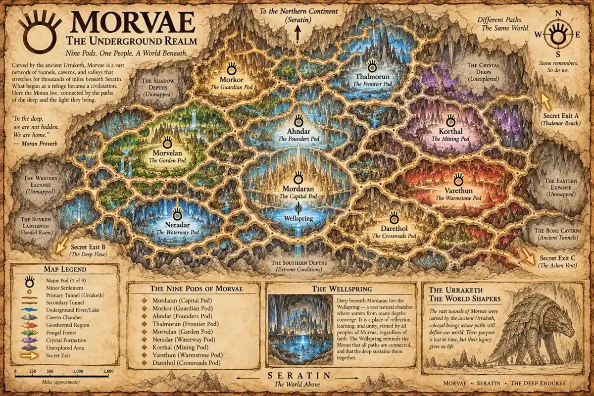 Morvae map