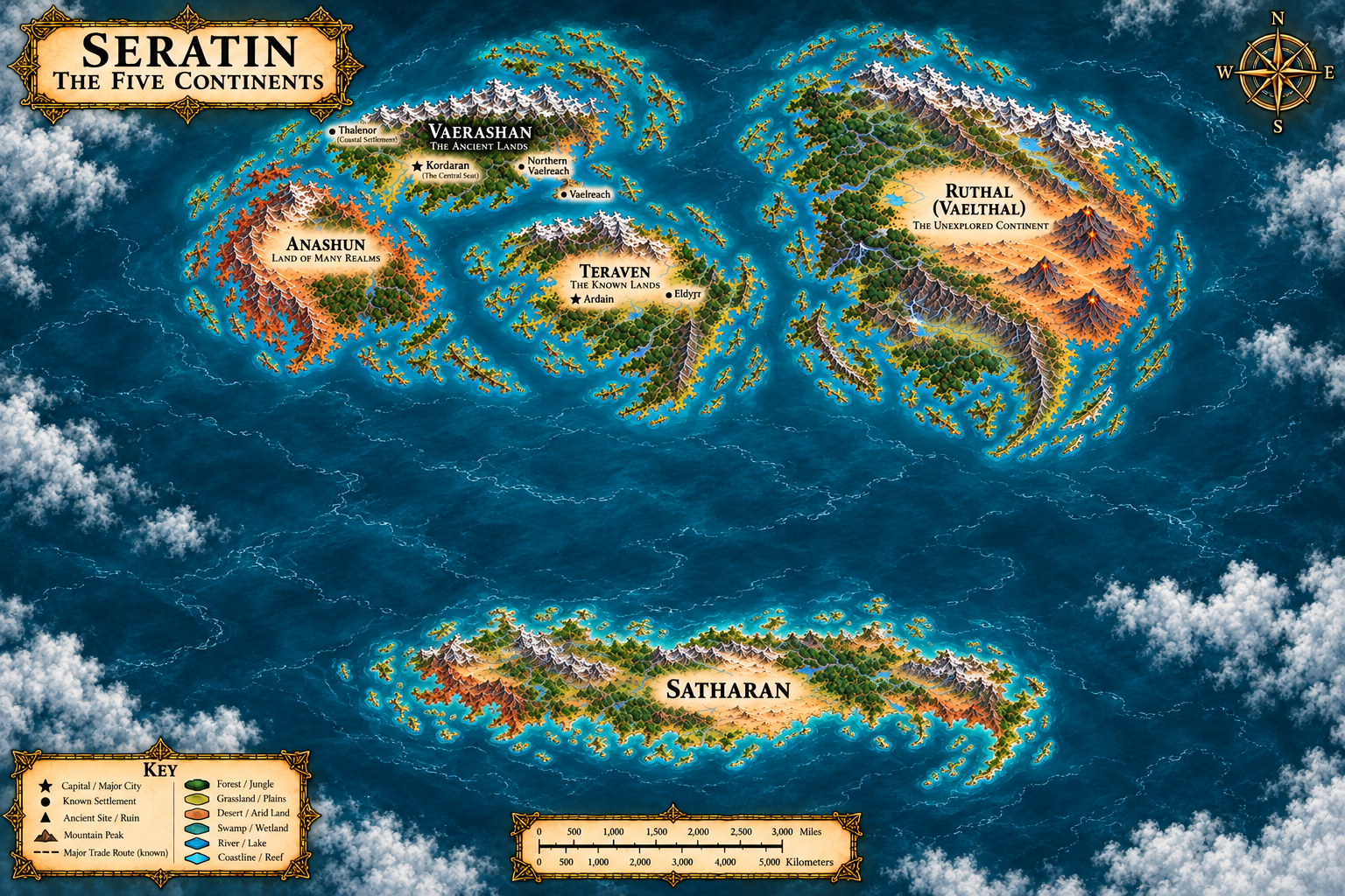 Seratin map