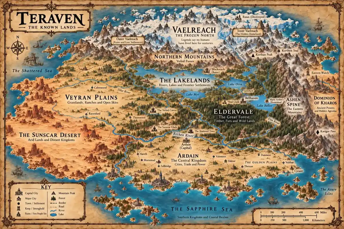Teraven map